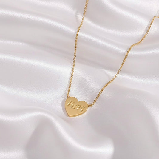11:11 Heart Necklace