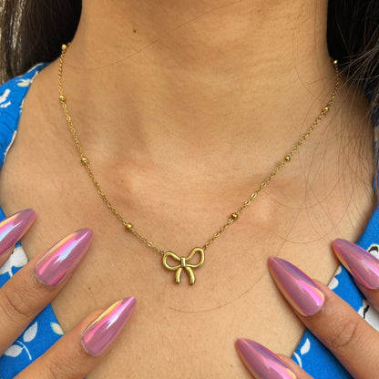 Bow Pendant Necklace