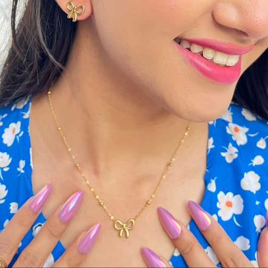 Bow Jewellery Set