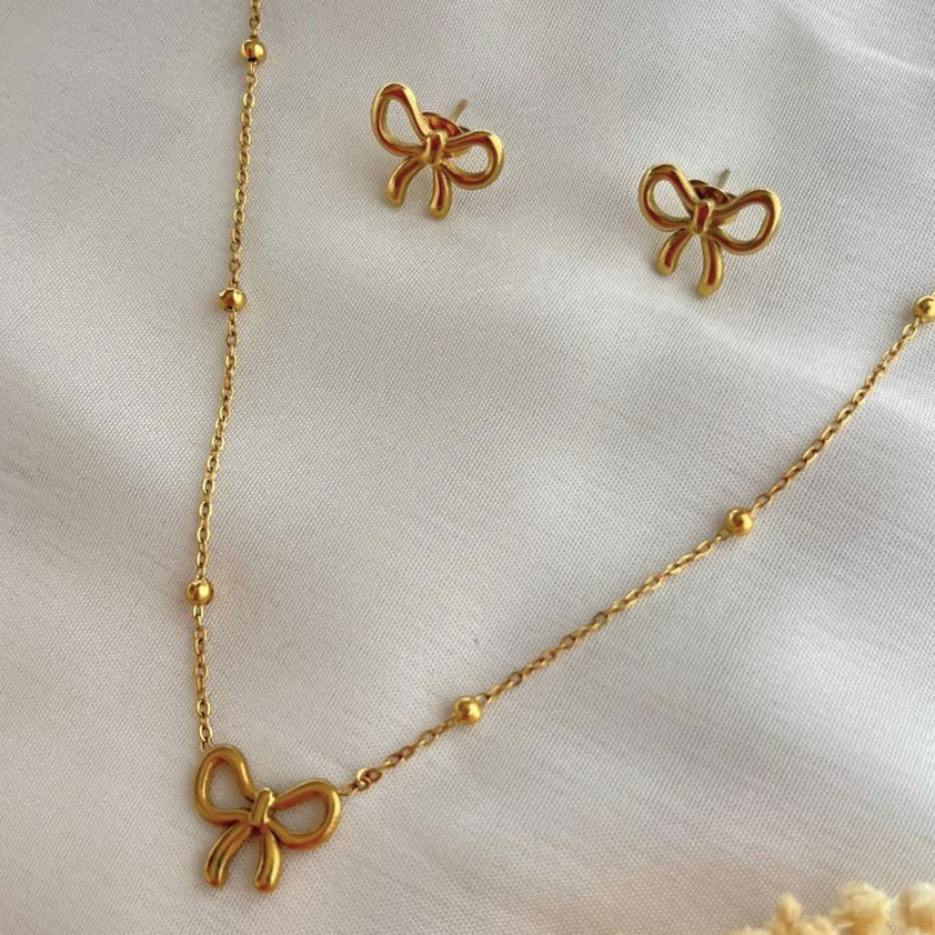 Bow Jewellery Set