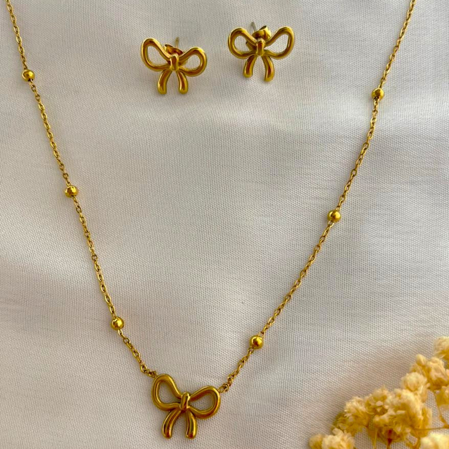 Bow Jewellery Set