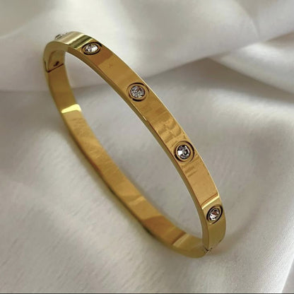 Crystal Love Bangle Bracelet