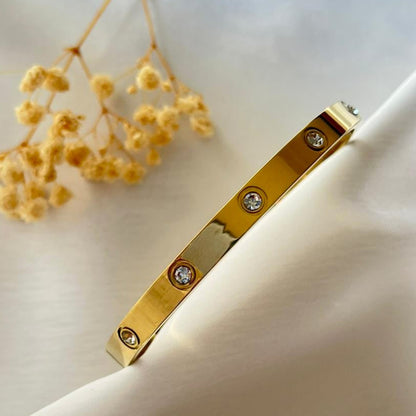 Crystal Love Bangle Bracelet
