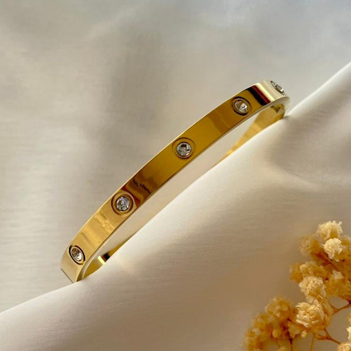 Crystal Love Bangle Bracelet